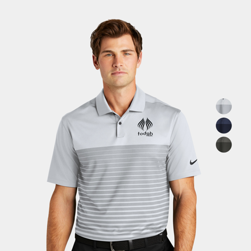 Nike Fleece Block Polo w/ Custom Logo