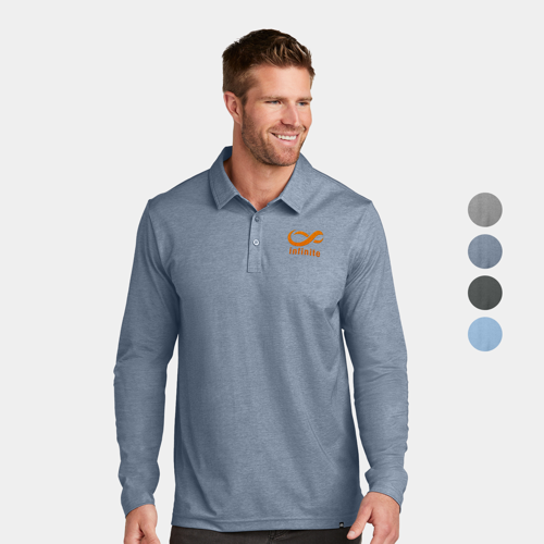 TravisMathew Long Sleeve Polo w/ Custom Logo