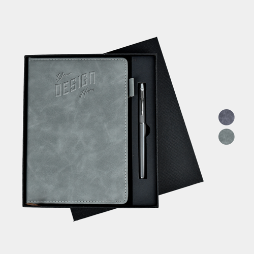 TiTUS® Gift Set Executive Velveteen PU Lather A5 Notebook & Pen
