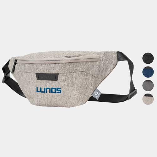 RejuVe® X-PAK Recycled Heather Modern Sleek Waist Fanny Pack w/ Custom Logo
