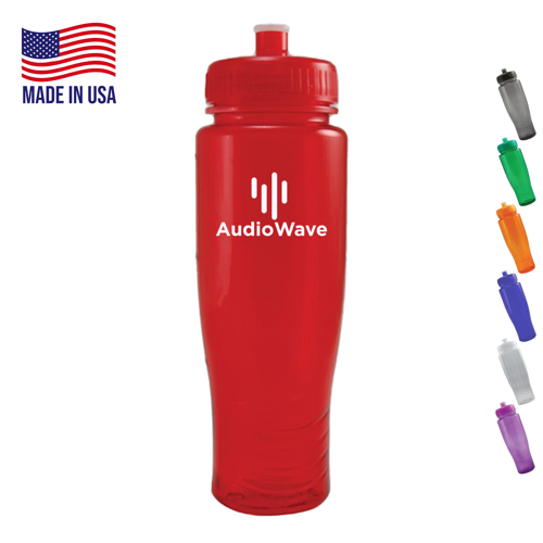 28 oz. Polyclean Push Spout Sports Bottle USA made