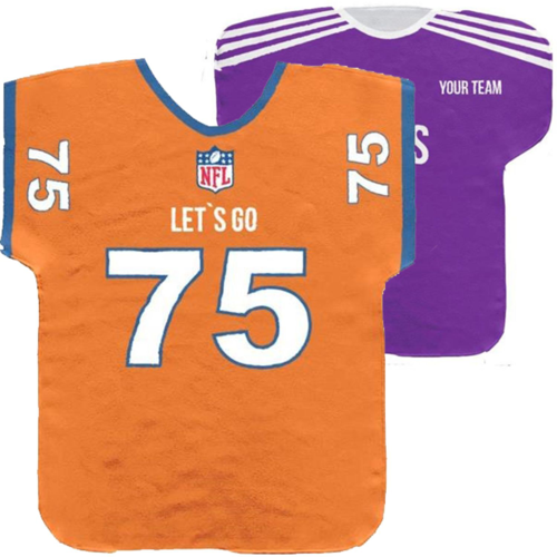 17"W x 17"L Half Sleeve Jersey Rally Towel w/ Custom Sublimation