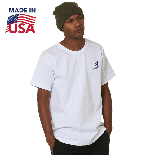 Made In USA Custom Printed 100% Pre-Shrunk Cotton Heavyweight Tee Shirt