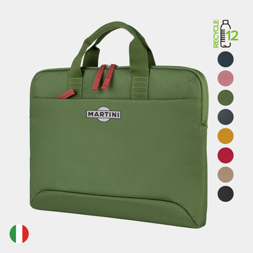 TUCANO® - Italy Recycled Executive Anti-Shock Slim 14" Laptop Bag w/ Custom Logo