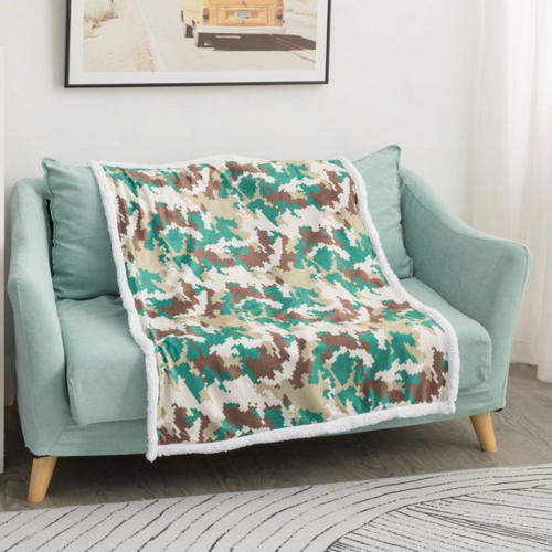 30"x 40" Velvet Plush Crystal Throw Custom Sublimation Sherpa Blanket