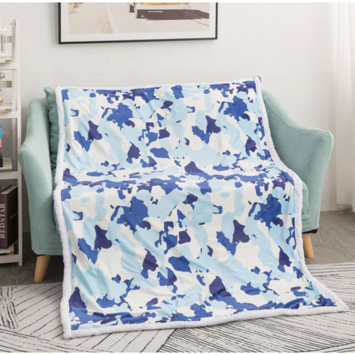 40"x 60" Luxury Plush Crystal Velvet Custom Sublimation Sherpa Blanket