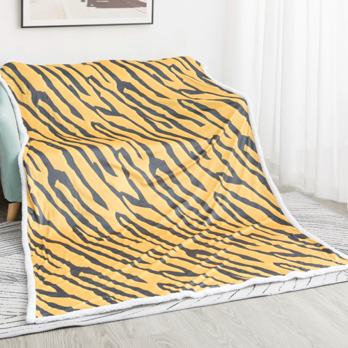 50"x 80" Sherpa Plush Crystal Velvet Throw Custom Sublimation Blanket