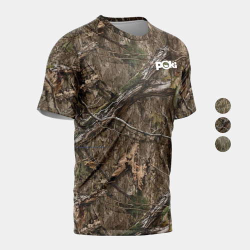 Mossy Oak® Men's 4.4 oz. Polyester Interlock Short Sleeve T-Shirt w/ Custom Logo