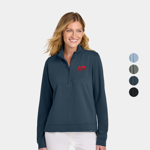 TravisMathew Women’s Bayside 1/2-Zip w/ Custom Logo