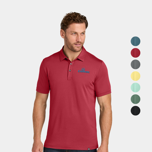 TravisMathew Men’s Solid Polo T-Shirts w/ Custom Logo