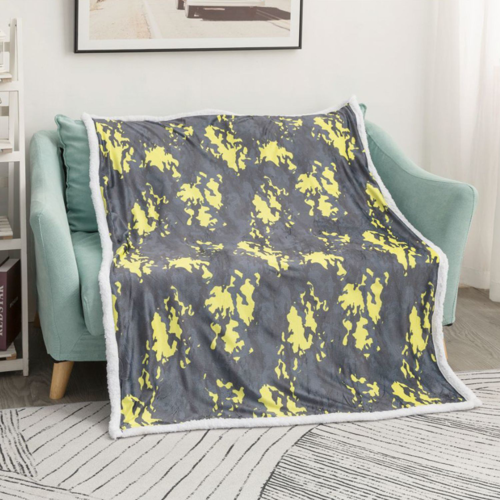 40"x 50" Luxury Sherpa Plush Crystal Velvet Custom Sublimation Blanket