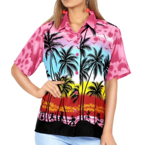 Women's 135 GSM Light 4-Way Stretch UV Resistant Hawaiian Shirts
