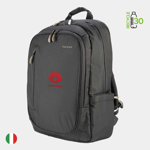 TUCANO® - Italy BIZIP Recycled Anti-Gravity System Executive Backpack w/ Custom Logo