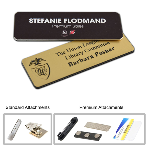 1" X 3" Digital Printed Plastic Name Badge