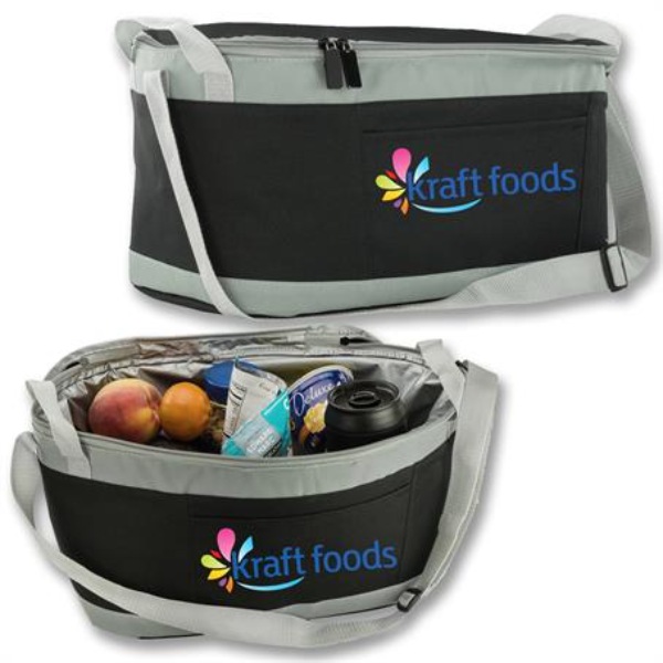 Large Insulated Picnic Lunch Box w/ Top Zipper & Handles