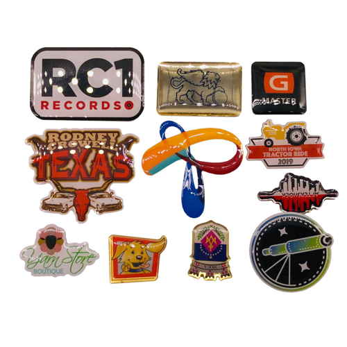 1.25" Full Color Offset Lapel Pin W/ Custom Print