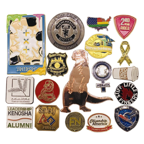2" Soft Enamel Lapel Pin W/ Custom Logo