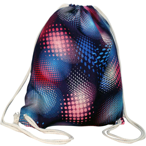 13.5"x 8" Drawstring Cotton Backpack w/ Full Color Backpack