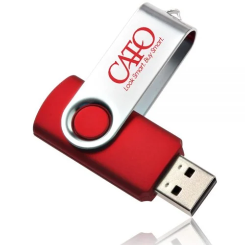 1GB - Swivel USB Drive w/ Custom Logo