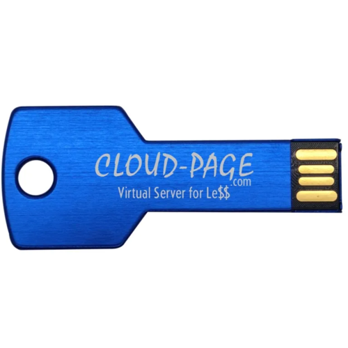 2GB - Chrome Mini Key USB Thumb Drive w/ Custom Logo