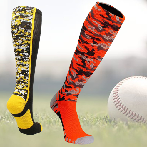 Custom Knit Cushioned Knee High Baseball Socks, 144 needle