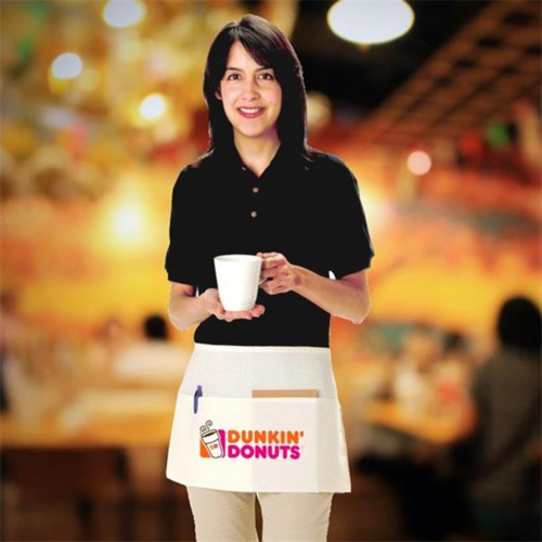 USA Decorated 24" x 12" Waist Apron w/ Custom Imprint & Front Pocket Aprons