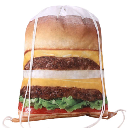 Premium 210D Polyester Sublimated Drawstring Backpack 14"W x 18"H