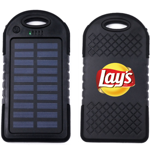 POPULAR 4000 MAH SOLAR POWER BANK WITH CARABINER