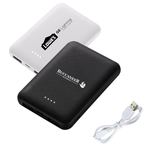 5000 mAh Mini slim Power Bank w/ Custom Logo