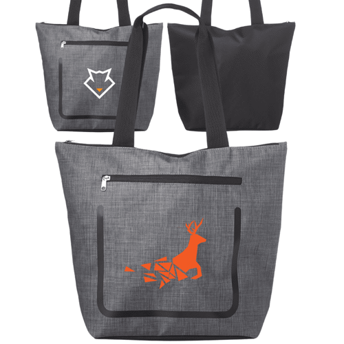 Stylish Durable Zip Pocket Shopping Tote Bag