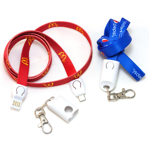2 IN 1 LANYARD USB CABLE W/ CUSTOM LOGO