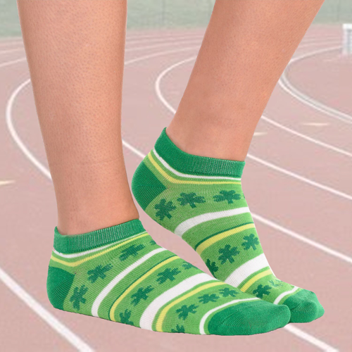 Custom Knit Low Cut Running Socks w/ Bottom Cushion, 144 needles