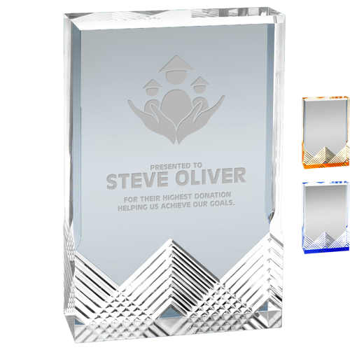4.25" x 6" Gilded Apex Mirage Acrylic Award