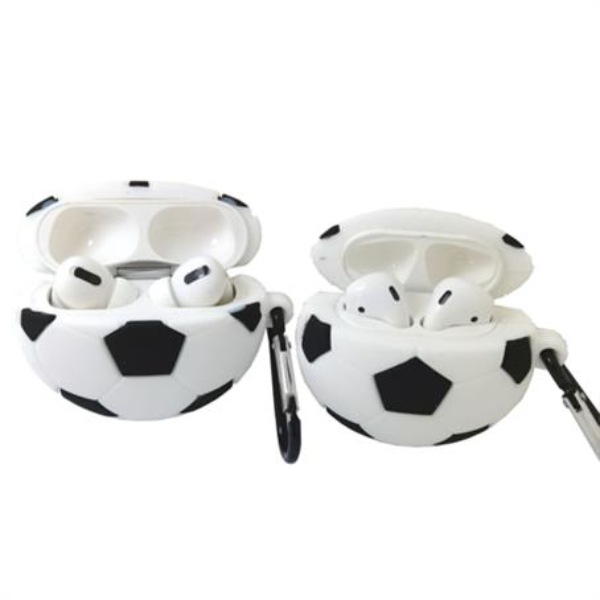 Custom Silicone Soccer Airpods Case w/ Keyring
