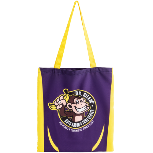 14"W x 16"H 12 Oz. Sublimated Sturdy Poly Canvas Tote Bag