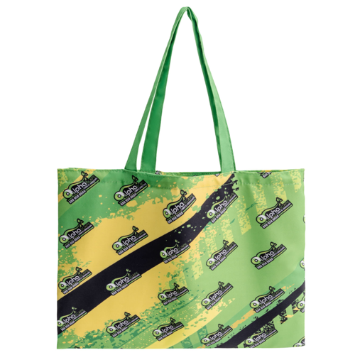 12 Oz. 18.5" x 14.5" Sublimated Sturdy Poly Canvas Tote Bag