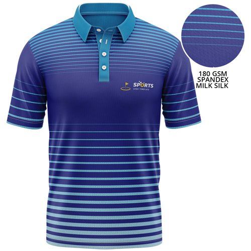 Custom Sublimation Unisex 180 GSM Spandex Milk Silk Short Sleeve Polo