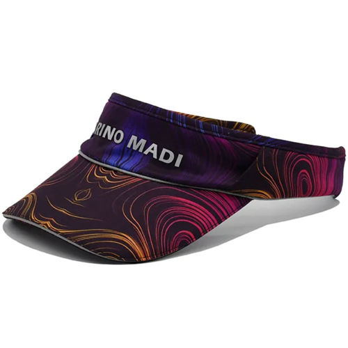Sublimation Poly Twill Sun Visor W/ Sandwich Bill, Hook & Loop Closure
