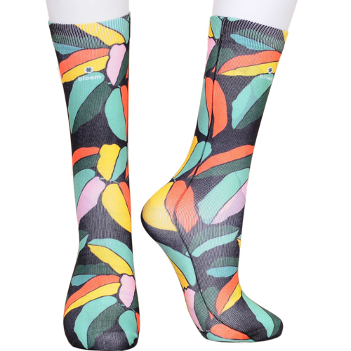 Mid Crew unisex sublimated full color socks, 176 needle
