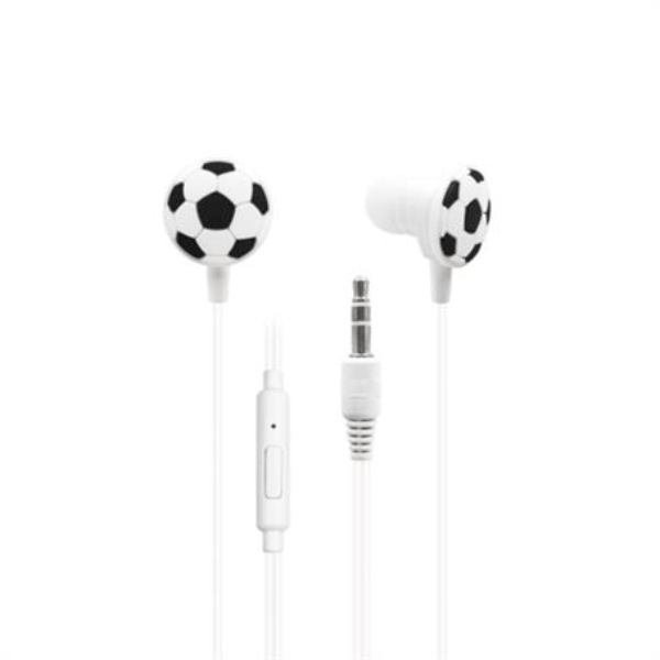 Soccer Style Wired Earbuds w/ Custom Logo