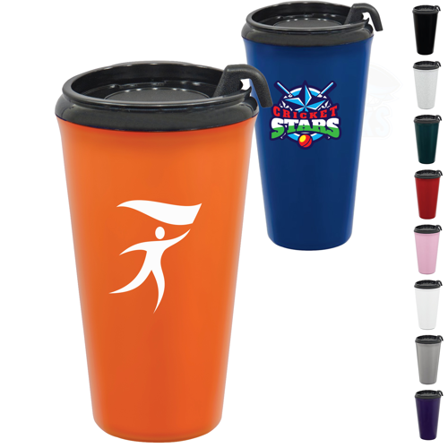 16 oz. Custom Double Wall Insulated Tumbler with Slider Lid