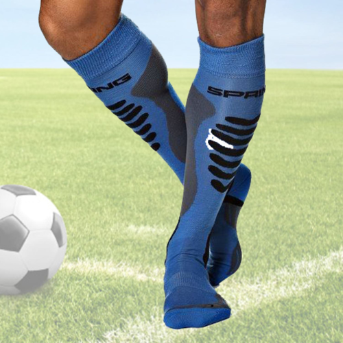 Custom Knit Cushioned Knee High Football Socks, 144 needle