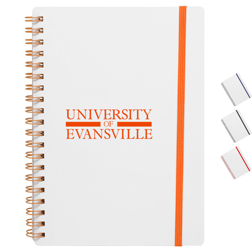 Custom Spiral Notebook with Vibrant Color Accents