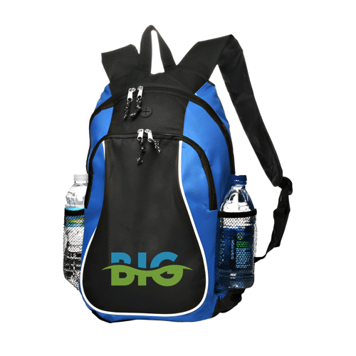Sleek and stylish large Sports Backpack w/ Custom Logo