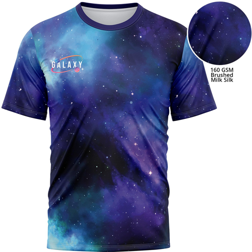 Premium 160 GSM Brushed Milk Silk Men's T-shirt w/ Custom full bleed sublimation