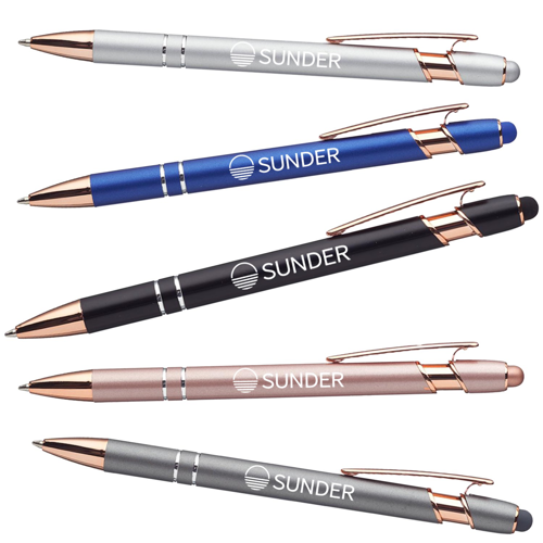 Rose Gold Trim Stylus Pen