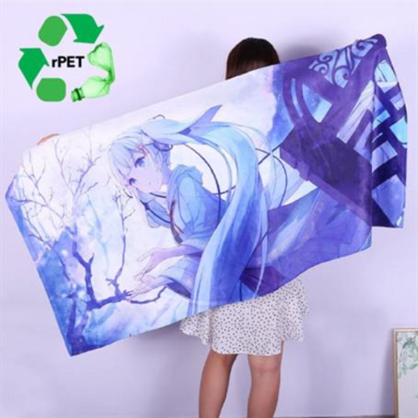 30"x 60" Eco-friendly PET Custom Sublimated Microfiber Sand Proof Beach Towel