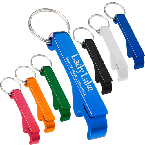 Metal Keychains Bottle Opener w/ Custom Imprint