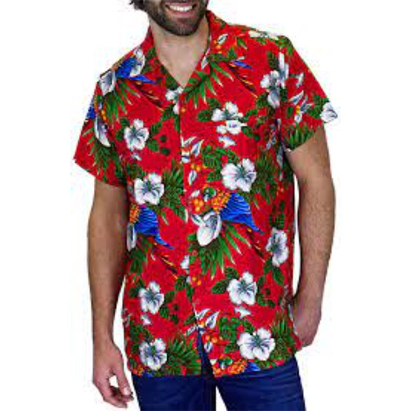 Unisex 135 GSM 4-Way Stretch UV Resistant Sublimation Hawaiian Shirts