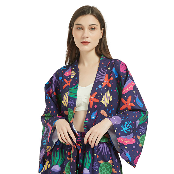 Women's 135 GSM Light 4-Way Stretch UV Resistant Front-Tie Hawaiian Shirts